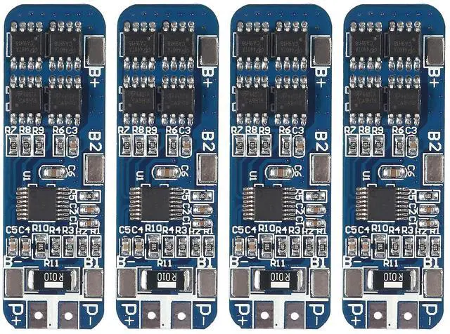 Main image of 4Pcs 3S 12V 10A BMS Lithium Battery Protection Board Liion Charger Protection Module with Overcharge/Over-Discharge/Over-Current/Short Circuit Protection