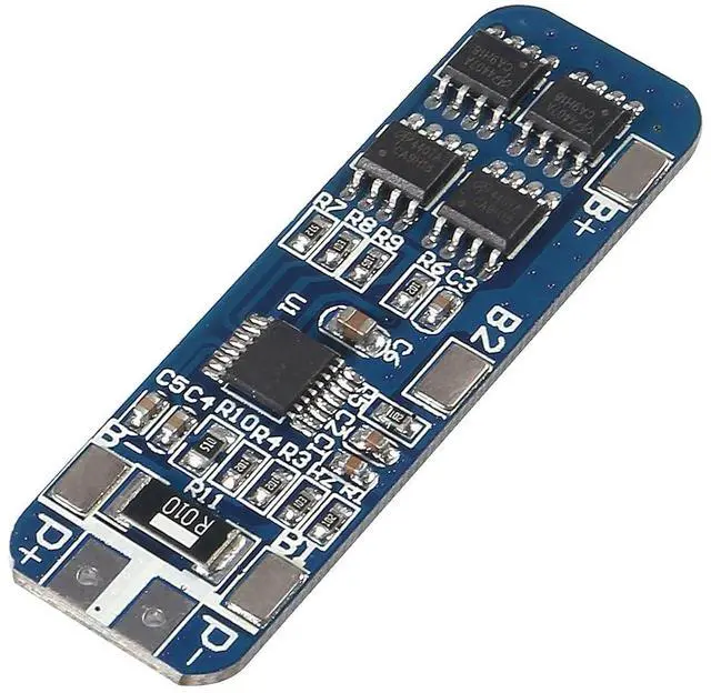 Alt view image 6 of 7 - 4Pcs 3S 12V 10A BMS Lithium Battery Protection Board Liion Charger Protection Module with Overcharge/Over-Discharge/Over-Current/Short Circuit Protection