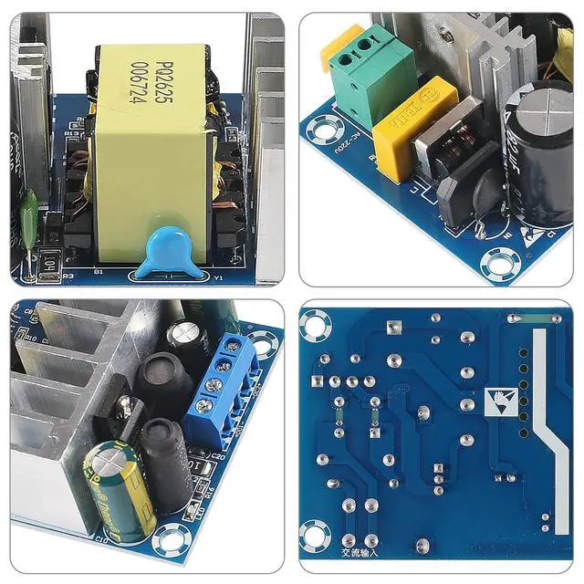 Alt view image 3 of 7 - 2PCS AC to DC Isolated Power Supply Module DC 24V 4A 5V Dual Output Power 120V (90-256V) 50-60Hz to 24V 5V 120W Max Industrial Power Module (Dual Output 24V 4A / 5V 1A)