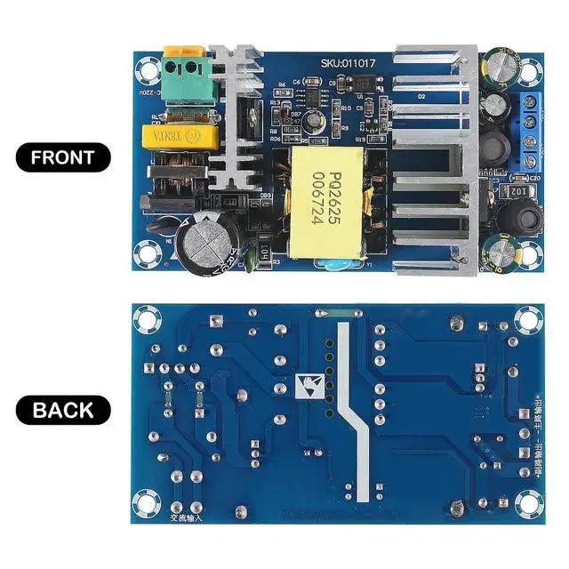 Alt view image 2 of 7 - 2PCS AC to DC Isolated Power Supply Module DC 24V 4A 5V Dual Output Power 120V (90-256V) 50-60Hz to 24V 5V 120W Max Industrial Power Module (Dual Output 24V 4A / 5V 1A)