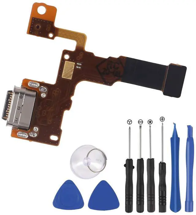 Main image of Replacement USB Charger Port Flex Cable with Microphone for Stylo 5 Q720 Q720T Q720V LM-Q720 with Tools for Stylo 5 Q720
