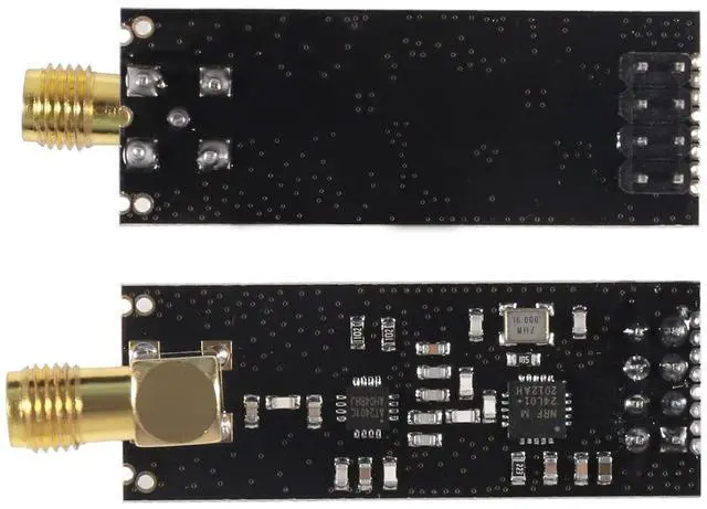 Alt view image 3 of 7 - 2Pcs NRF24L01+PA+LNA RF Wireless Transceiver Module with SMA Antenna 2.4G 1100m & Wireless Module with Breakout Adapter On-Board 3.3V Regulator