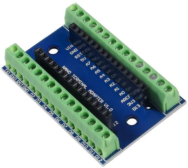Alt view image 2 of 7 - 3Pcs Nano Screw Terminal Adapter Shield Expansion Board Nano V3.0 AVR ATMEGA328P-AU Module
