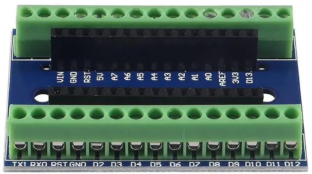 Alt view image 3 of 7 - 3Pcs Nano Screw Terminal Adapter Shield Expansion Board Nano V3.0 AVR ATMEGA328P-AU Module