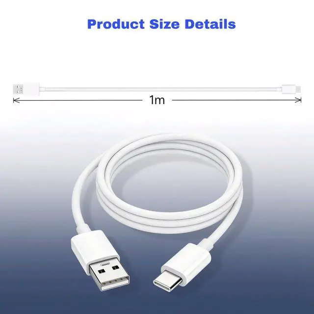 Alt view image 6 of 6 - USB A to USB C Cable, Durable ABS 17 16 15 Pro Max Charger Cord, Type C Charging Cable for 17 Air,15 Plus, 10th Gen, Pro 12.9/11, CarPlay Car Charging Cable