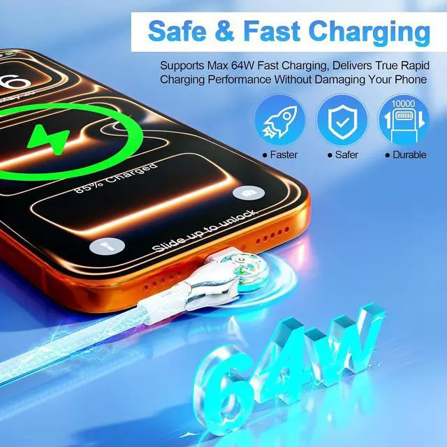 Alt view image 2 of 7 - Bidirectional 90 Degree 17 16 15 Charging Cable 6FT, 180°Rotating Angle USB C to USB C Charger Cable, High Speed Data Sync Charging Cord for 17/17 Pro/Max/Air/16/16 Pro/15/15 Pro