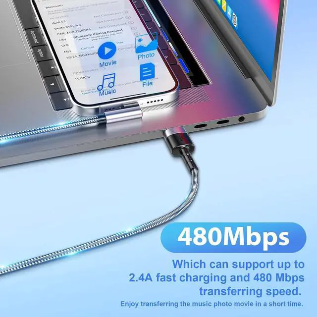 Alt view image 5 of 7 - 3Pack Right Angle Short Charge Cable, 90 Degree USB A to Lightning Cable 15cm+30cm+30cm, Nylon Braided Sync Data Charger Cable, Fast Charge Cord for 14 13 12 11 Pro Max Xr 8 7 Plus