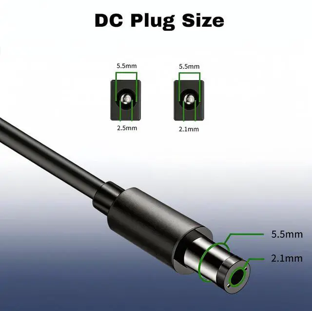 Alt view image 2 of 6 - UL Listed Power Adapter Supply, AC to DC Power Supply Charger Wall Plug(Output 12Volt 2Amp 2000mA), DC 12V 5.5x2.1mm Wall Mount Transformer Charger Plug