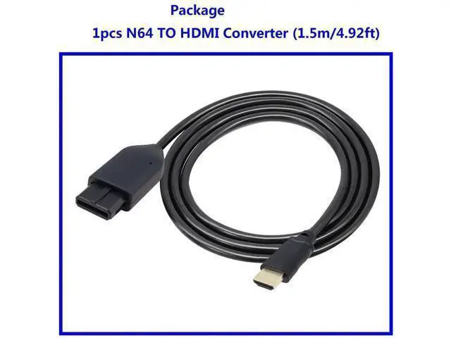 Alt view image 7 of 7 - Vszerda N64 to HDMI Converter Adapter All-in-One HDMI Link Cable Conversion with S-Video Signal Output (Better Than AV Video Quality), for N64 Converter for Gamecube/64/SNES/SFC(1.5m /4.92FT