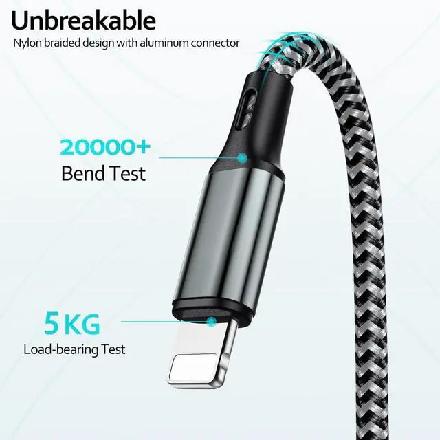 Alt view image 6 of 7 - Puxnoin Multi Charging Cable 6FT 2Pack Multi Charger Cable 4 in 1 Universal Multiple USB Fast Charging Cord with Type-C, Micro USB Port for Most Cell Phone, Tablets (Pack of 2)