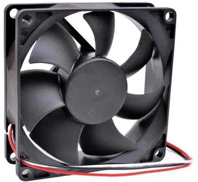 Alt view image 5 of 5 - DA08025B12UR 8025 DC12V 0.50A Double Ball Bearing Cooling Fan, 80×80×25mm High Airflow Fan for Chassis, Server & Inverter