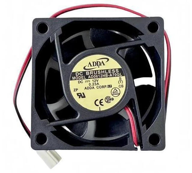Main image of AD0612HB-A70GL 6025 DC12V 0.23A 2-Wire Brushless Cooling Fan, 6cm Industrial Chassis Replacement Fan