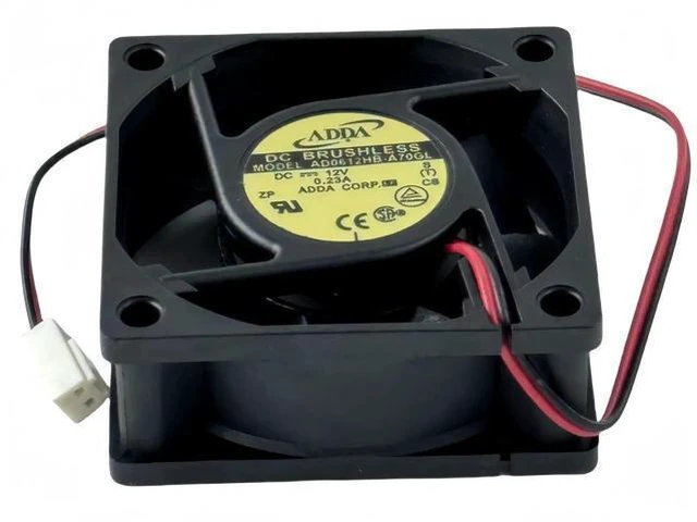Alt view image 4 of 7 - AD0612HB-A70GL 6025 DC12V 0.23A 2-Wire Brushless Cooling Fan, 6cm Industrial Chassis Replacement Fan