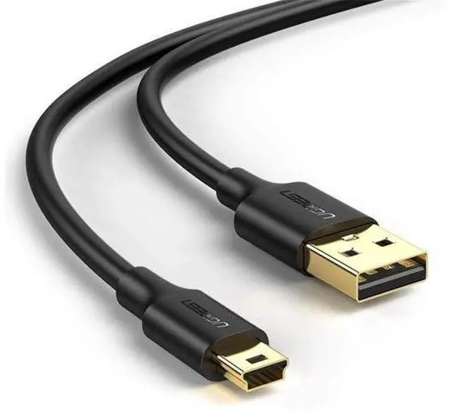 Main image of UGREEN 10FT USB 2.0 Mini B Cable, USB A to Mini USB Charging & Data Sync Cord Compatible with Garmin Nuvi GPS, Dash Cam, Digital Camera, PS3 Controller, External Hard Drive, GoPro Hero 3+, PDA