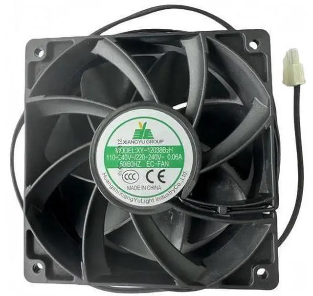 Main image of XY-12038B2H EC Cooling Fan 120×120×38mm 12CM, 110V-240V 0.06A 50/60Hz High Air Volume Cabinet Fan