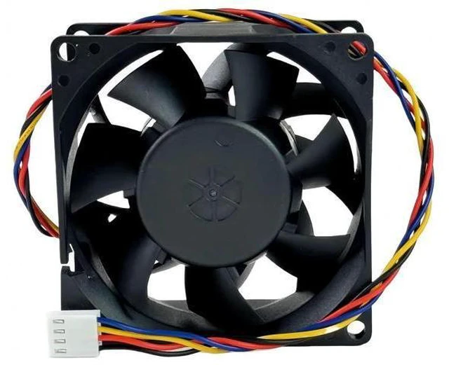 Alt view image 2 of 7 - AVC DAZB0838RCM 8038 DC13.6V 0.17A 4-Pin PWM Cooling Fan, 80×80×38mm 4-Wire Tachometer Industrial Replacement Fan