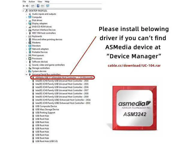 Alt view image 5 of 7 - USB 3.2 Gen2 Type-C 20Gbps USB-C to PCIe 4X Expansion Card Adapter, PCI-E 4X to USB-C Port Converter for Desktop Motherboard