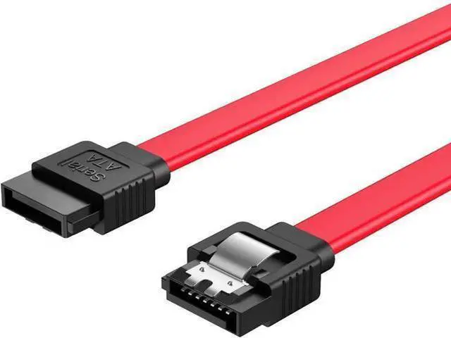 Alt view image 5 of 7 - 5 Pack 18 Inch Red SATA III Data Cable with Locking Latches, 6Gbps 7Pin Female to Female SATA Cable for HDD SSD Motherboard