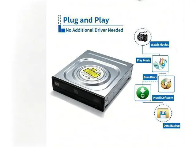 Alt view image 5 of 7 - AJMRTC 3.5 Inch SATA Internal Desktop DVD RW Burner Drive, DVD CD Reader Writer M-DISC Supported, 16X DVD Read 24X DVD Burn, Compatible with Windows XP/Vista/8/10 PC Optical Disc Player