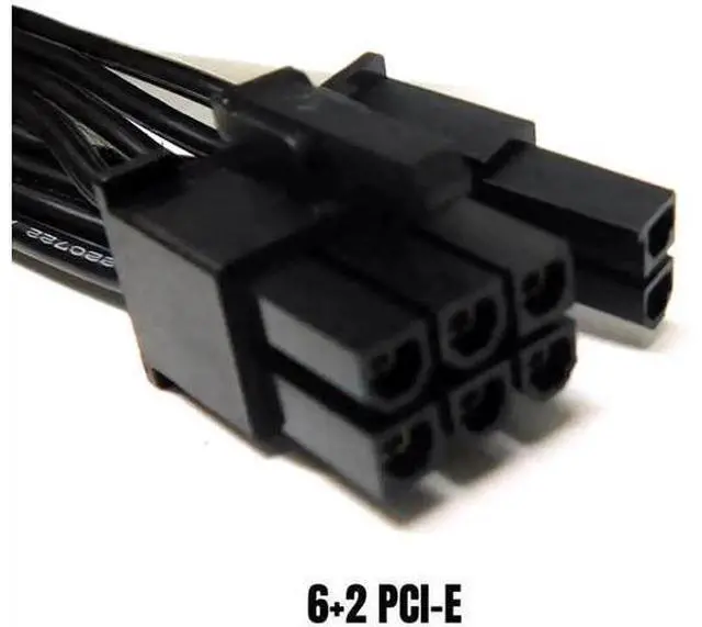 Alt view image 5 of 6 - PCIe Dual 8Pin (6+2Pin) Modular GPU Power Cable Compatible with Platinum Series 660W, 760W, 860W, 1050W, 1200W Full Modular Power Supply