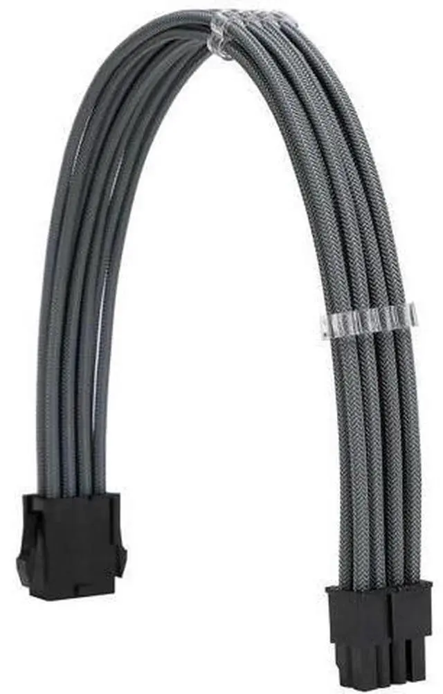 Alt view image 3 of 6 - Grey Braided Sleeved PSU Extension Cable Kit, 18AWG ATX 24Pin + EPS 8Pin + PCI-E 8Pin with Cable Combs for Motherboard & GPU Connection