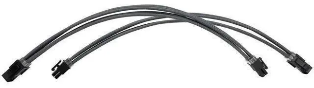 Alt view image 4 of 6 - Grey Braided Sleeved PSU Extension Cable Kit, 18AWG ATX 24Pin + EPS 8Pin + PCI-E 8Pin with Cable Combs for Motherboard & GPU Connection