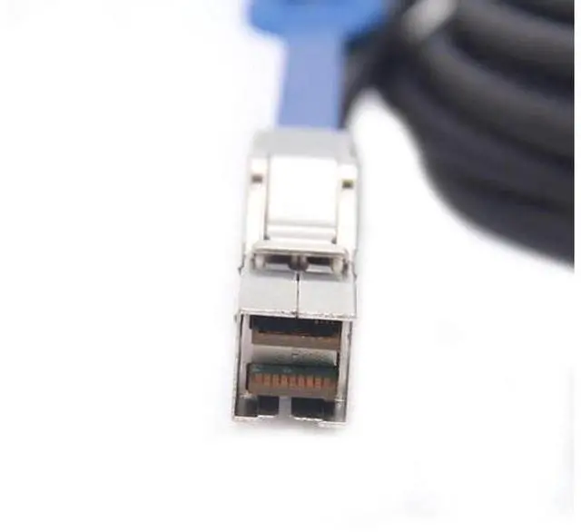 Alt view image 2 of 6 - 12Gbps Mini SAS HD SFF-8644 to SFF-8644 Cable 1M, 100 Ohm High Speed SAS Cable for NVMe Enclosure, Storage Array, SAN JBOD Enterprise Storage Servers