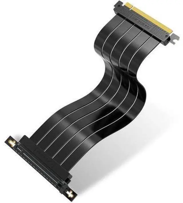 Main image of PCIe Gen4 x16 Extreme Flexible GPU Riser Cable, Right Angle PCIe 4.0 Extension Card, 11.8 Inch (30cm) Full Speed Graphics Card Extender