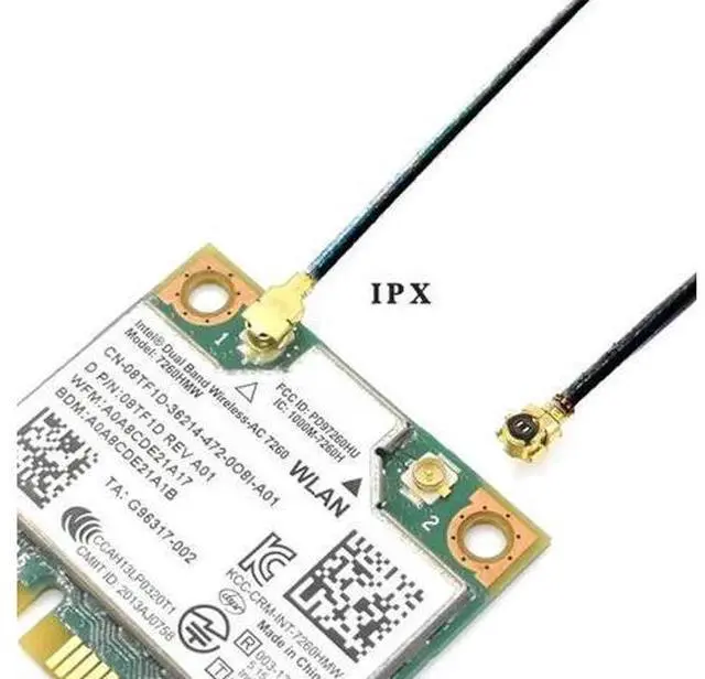 Main image of 2 Pack Mini PCI-E Laptop Internal WiFi Bluetooth Antennas, Universal Yellow Film Wireless Card Antenna