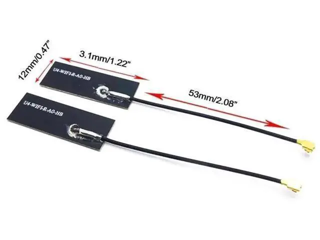 Alt view image 6 of 6 - 2 Pack Mini PCI-E Laptop Internal WiFi Bluetooth Antennas, Universal Yellow Film Wireless Card Antenna