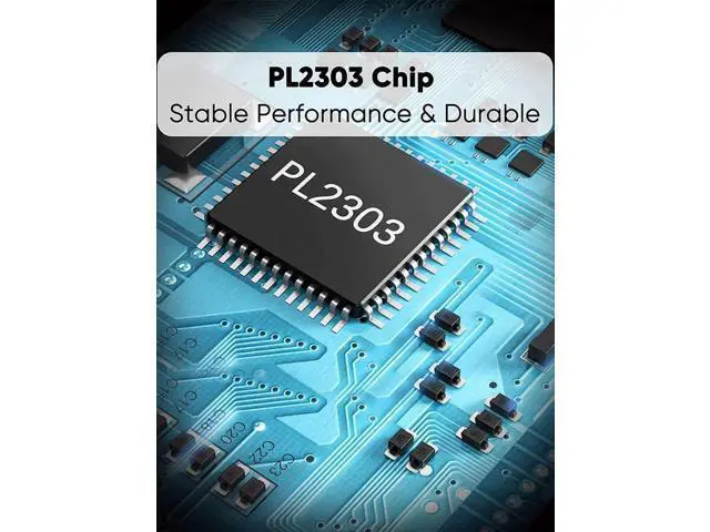Alt view image 2 of 7 - 3M 10FT Black USB to RS232 DB9 Serial Cable PL2303 Chip for Cash Register Scanner CNC Modem Digital Camera