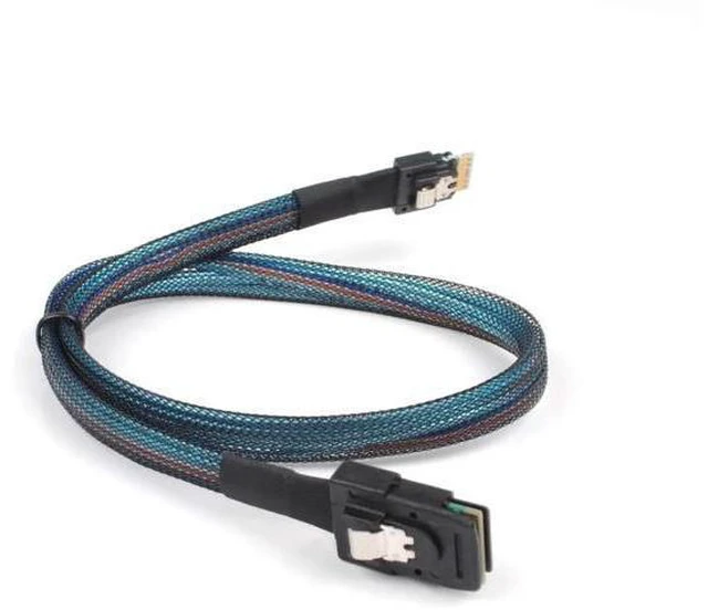 Alt view image 5 of 5 - 2PCS SFF-8654 4i 38Pin to SFF-8087 4i 36Pin Slimline SAS 4.0 Cable, 1.6FT Black Server Storage Cable