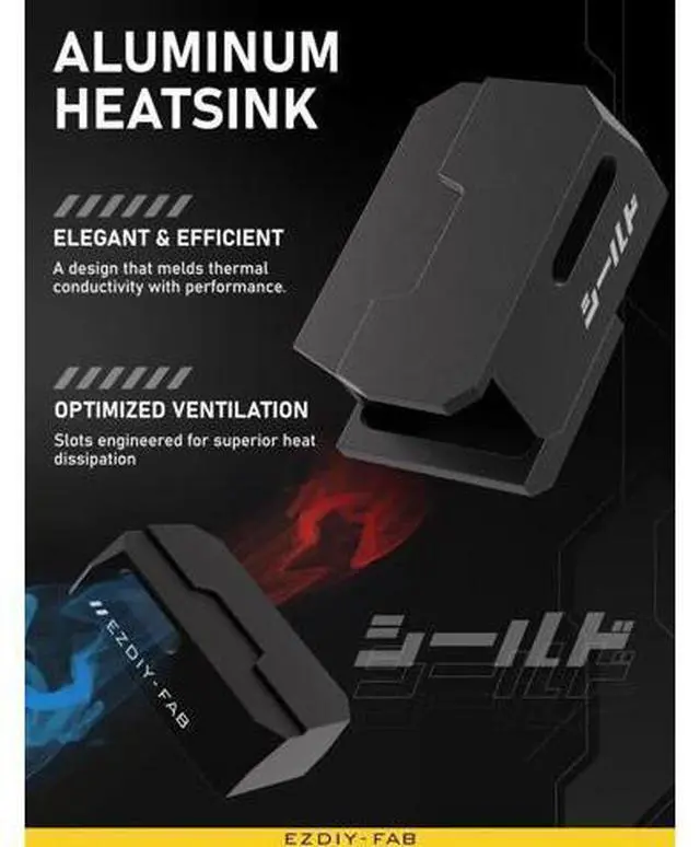 Alt view image 4 of 6 - 2 Pack Black Shield Series 90 Degree Angled 8Pin PCIe GPU Power Adapter, Aluminum Shell Right Angle PCI-E Graphics Card Power Connector