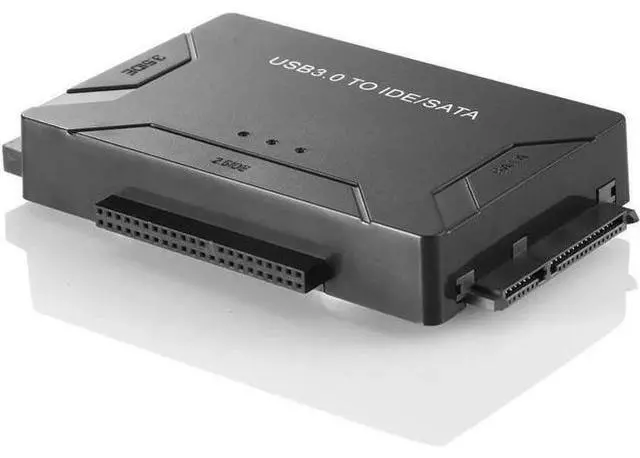 Main image of USB 3.0 to SATA IDE Hard Drive Adapter Converter with Power Switch, Supports 2.5" 3.5" SATA HDD SSD & IDE Hard Disks, Max 4TB Storage Capacity