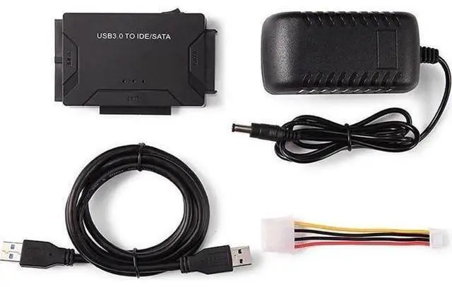 Alt view image 7 of 7 - USB 3.0 to SATA IDE Hard Drive Adapter Converter with Power Switch, Supports 2.5" 3.5" SATA HDD SSD & IDE Hard Disks, Max 4TB Storage Capacity