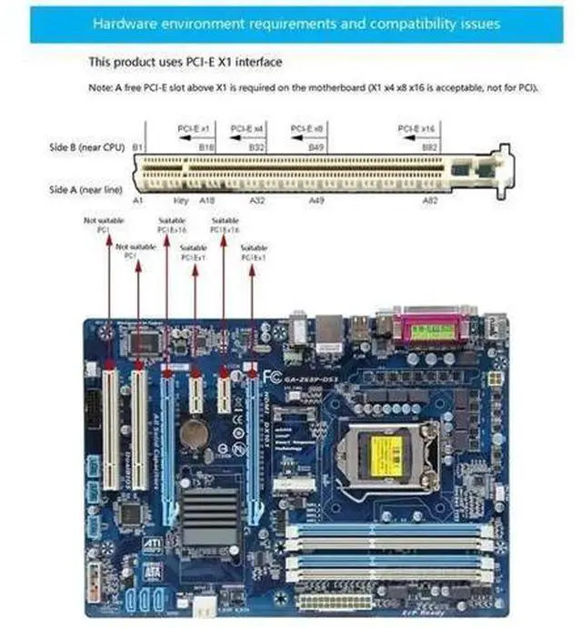 Alt view image 3 of 5 - PCI-E 1X to 2-Port RS232 DB9 Male Serial Expansion Card AX99100 Chip Supports RS232/RS485/RS422 with 12CM Bracket