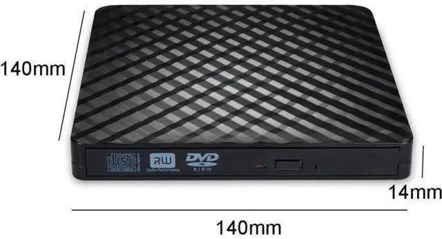 Alt view image 7 of 7 - Portable External DVD Drive USB 3.0 Slim CD DVD RW ROM Optical Drive for Laptop Desktop PC