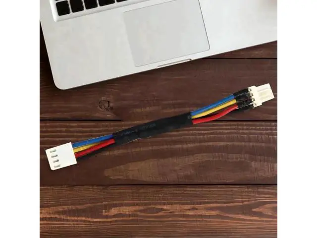 Alt view image 3 of 3 - 8PCS PC Fan Speed Reduction Cable, 4 Pin Male to Female Temperature Control Deceleration Wire