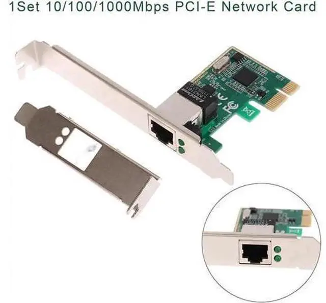 Main image of 1 Pack PCI Express Gigabit Ethernet Network Card, 10/100/1000Mbps PCI-E RJ45 LAN Controller Adapter for Desktop PC