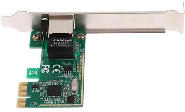 Alt view image 3 of 7 - 1 Pack PCI Express Gigabit Ethernet Network Card, 10/100/1000Mbps PCI-E RJ45 LAN Controller Adapter for Desktop PC