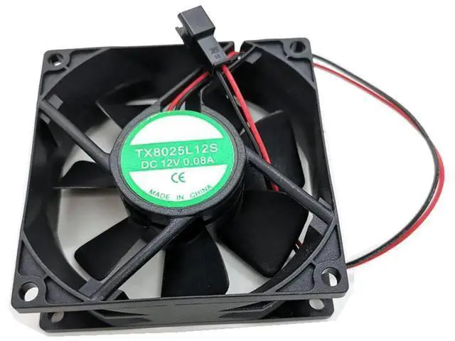Alt view image 3 of 6 - TX8025L12S 8025 Silent Axial Cooling Fan DC 12V 0.08A 80×80×25mm Inverter Equipment Fan