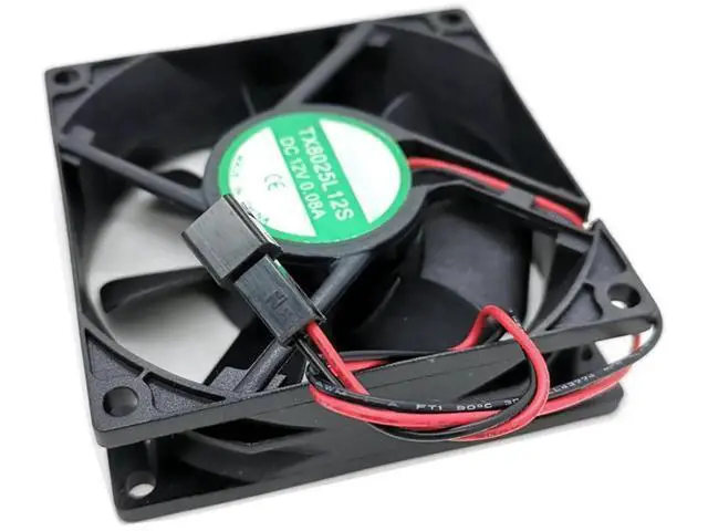 Alt view image 6 of 6 - TX8025L12S 8025 Silent Axial Cooling Fan DC 12V 0.08A 80×80×25mm Inverter Equipment Fan