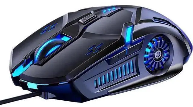 Main image of 6-Key Silent Wired USB Gaming Mouse, Adjustable 3200DPI Optical Mouse with 7-Color LED Backlight Ergonomic for PC Laptop Game & Office