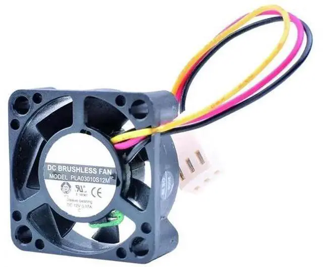 Alt view image 2 of 5 - 3010 Micro Cooling Fan PLA03010S12M, 30mm 3CM 12V 0.07A DC Brushless Fan for Router Network Box