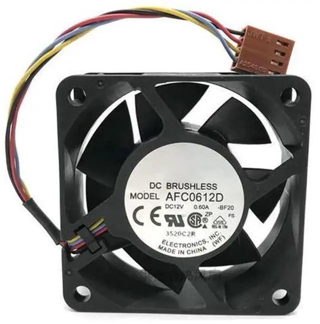 Main image of AFC0612D 6025 DC12V 0.60A 4-Pin PWM Double Ball Bearing Cooling Fan, 60×60×25mm High Airflow 4-Wire Chassis Fan