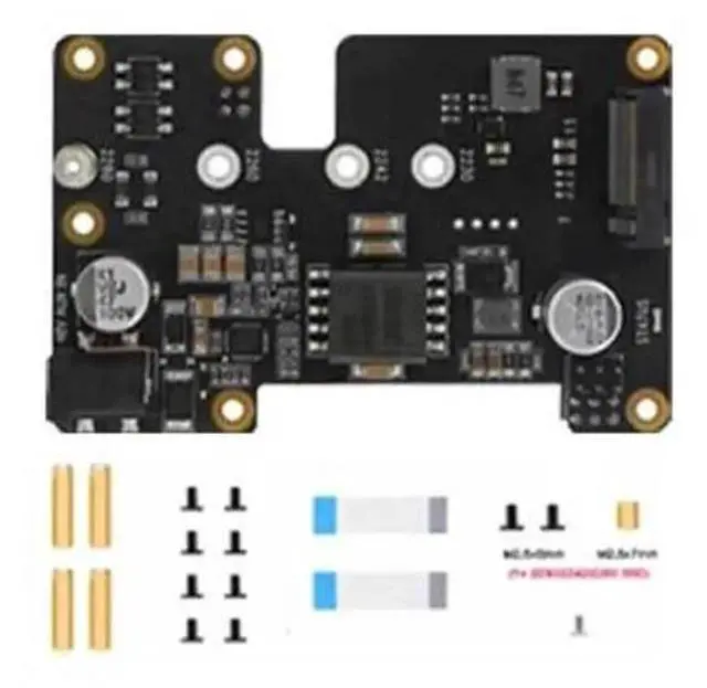 Alt view image 3 of 4 - X1002 PCIe M.2 NVMe SSD PoE Expansion Board for Raspberry Pi 5