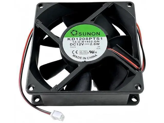 Alt view image 7 of 7 - KD1208PTS1 DC Cooling Fan 8025 8CM 12V 2.6W 2-Wire Chassis & Power Supply Fan