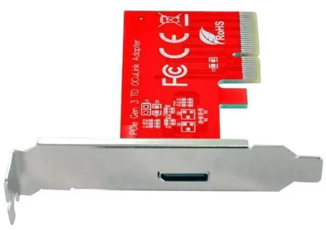 Main image of PCIe 3.0/4.0 x4 to OCuLink SFF-8612 SFF-8611 Host Adapter with Full Height Bracket, External PCIe SSD Expansion Card