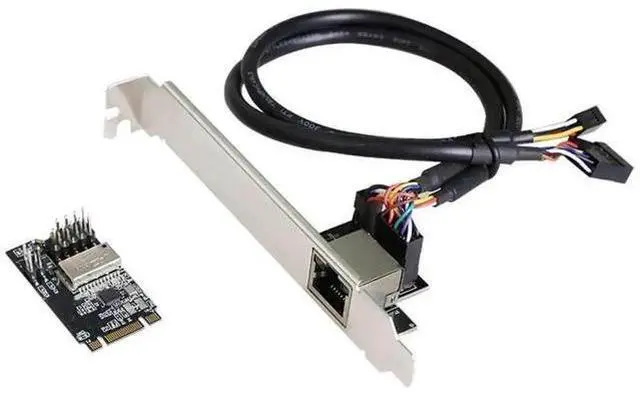 Main image of M.2 B/M Key to RJ45 Gigabit Ethernet Adapter Card, 10/100/1000Mbps PCIe Network Card with Realtek RTL8111H Chip for Laptops