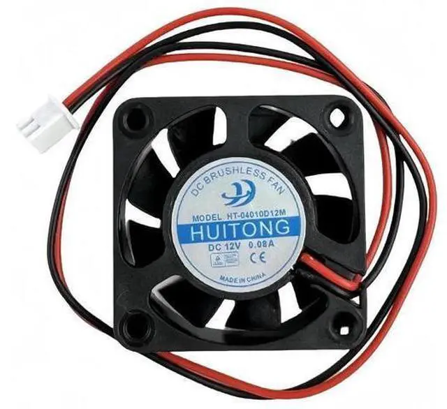Main image of 4010 Silent DC Brushless Cooling Fan HT-04010D12M, 4CM 12V 0.08A 2-Wire Mini Equipment Cooling Fan